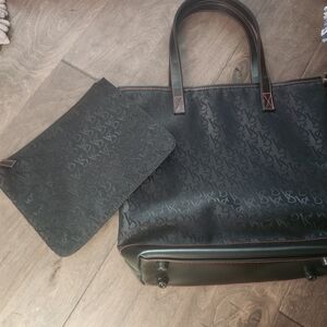 Victoria's Secret Black Monogram Shoulder Bag